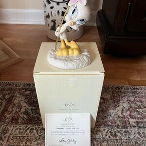 Lenox “Tweets Flower For You” Tweety Figurine with Yellow and Cream Details